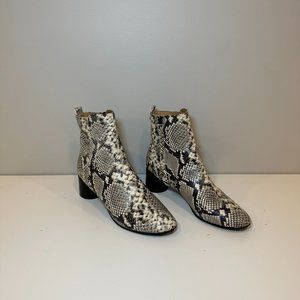 Kurt Geiger Snake Print Ankle Boots